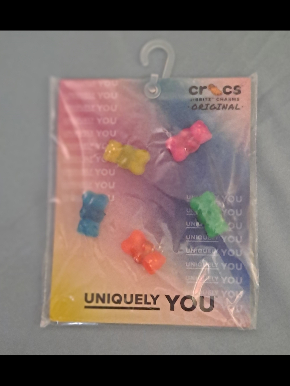 CROCS Gummy Bear Jibbitz Charms - Pink, Yellow, Blue, Green, Orange